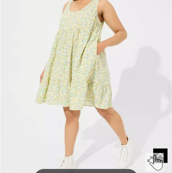 ⚘️Torrid 3x Mini Challis Tiered Tank Dress - Picture 1 of 4